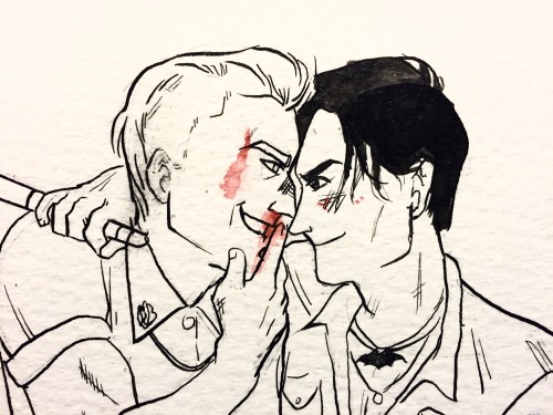 calistoyew:Havent drawn in a while and i read Grayson volume 1 yesterday so. Heres Dick and Midnight