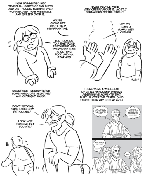 sheanam:  apologies if this is a little bit long and rambling, but i decided to slap this comic together really quick to talk about just why i’ve gone so hard on plus-sized characters and some of the stuff i’ve been drawing and more vocal about over