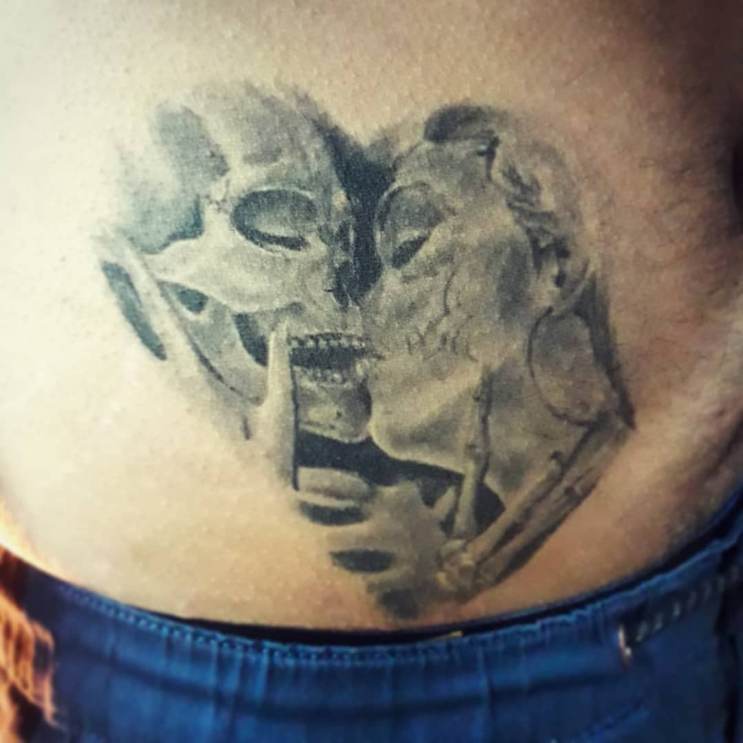InkVersa — ☠Foto Cicatrizado☠ Beso de la muerte tatuado hace...