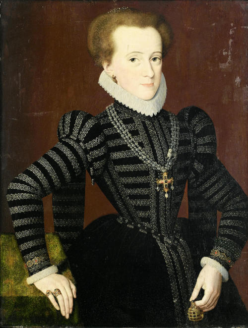 “Portrait of a lady in black” by Pieter Pourbus, 1560-1575