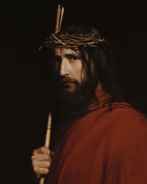 lionofchaeronea: Christ with Thorns, Carl Bloch (1834-1890)