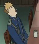 fma2003-fmab-stuff:  here lies a tribute post to Havoc’s derp face in episode 37