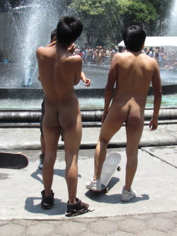 Naked riders and public nudity