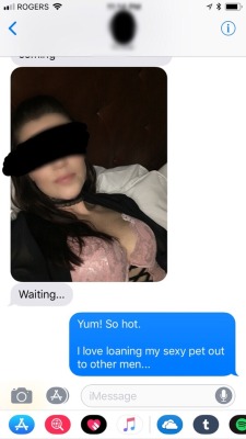 kittykat-kay:Hotwife pet meeting her bull at a hotel for him