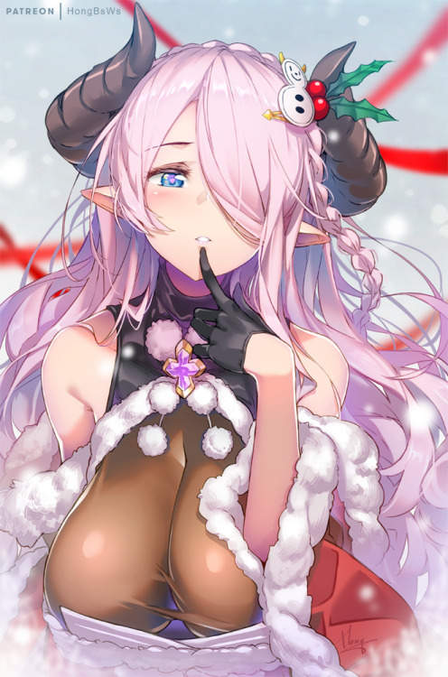 hong-bsws:  Narumeia~(Granblue Fantasy)…..  Merry Christmas~ ヾ(≧▽≦*)o    https://www.patreon.com/HongBsWshttps://gumroad.com/bsws  