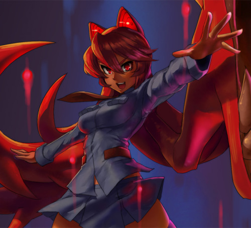 eu03:  Fukua Finished another Skullgirls illustration for one of our IndieGoGo contributors. This one was pretty fun to play with the lighting and effects. View On WordPress  O oO <3 <3 <3