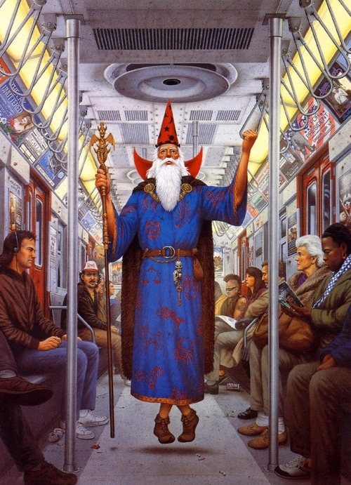 weirdlandtv:The Subway Wizard (1990) by David Mattingly.