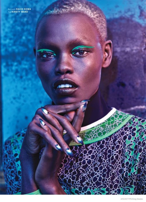 global-fashions: Grace Bol - Archetype F/W 2014 photos Greg Swales stylist Shan Temuri makeup E