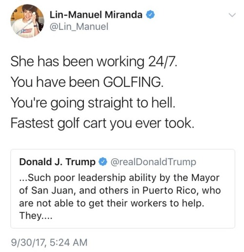 oldlinmanuelmiranda:daisy-rivers:oldlinmanuelmiranda:Lin-Manuel Miranda responds to Trump in respons