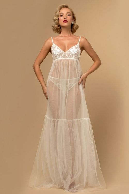 peter-tschirky:sheer nightgown