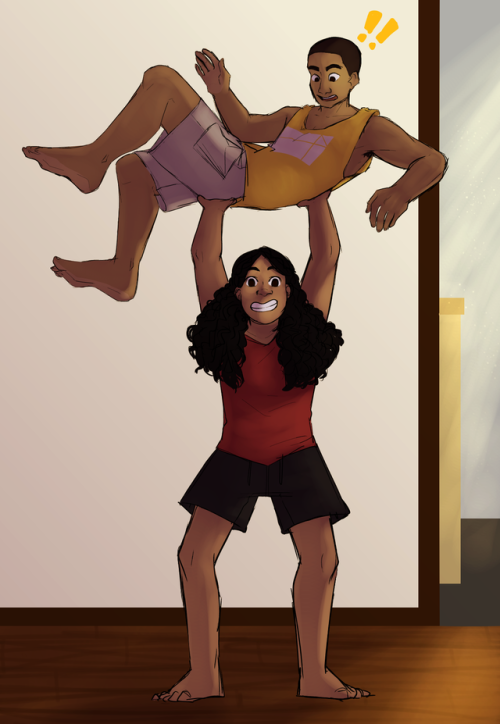 thefigureinthecorner:alice: yo so how should we tell mom and dad about my super strengthcaleb: well 