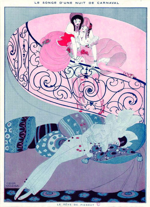Gerda Wegener (1885-1940), ‘Le songe d'une nuit de Carnaval’, “La Vie Parisienne&r