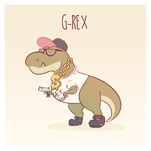 lonelyprincesskitten:  little—boy:  owlhaus:  Still got dinosaurs on the brain after watching Jurassic World. Rejected dinosaurs included Tee-Rex and Deportee-Rex.  Awesome