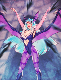 nakanoart:  Morrigan from Darkstalkers. 