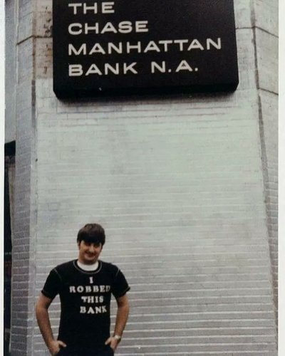 John Wojtowicz poses at the Brooklyn branch Chase... - Tumbex