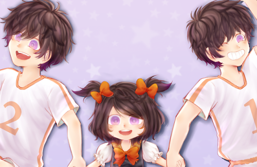 mirainoka: @gakuen-babysitters-zine digital preorders are open!! Her’s a preview of my piece! 