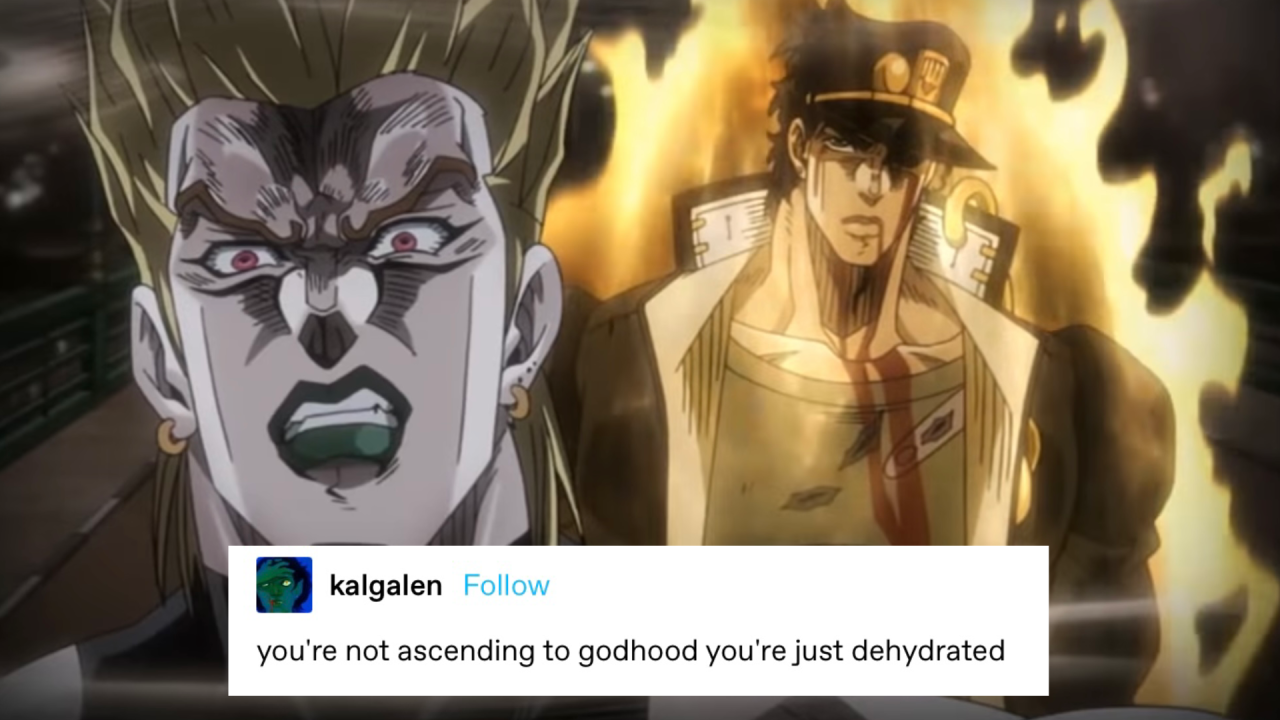 Jojo's Bizarre Adventure shatposts — Dio meme and the screenshot I