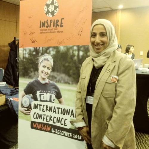 Thank you @farenet for hosting INSPIRE- an amazing conference on refugee women in football. It was a