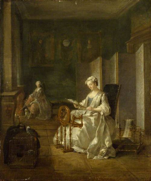 Interior with two women by Étienne Jeaurat, 1730-45