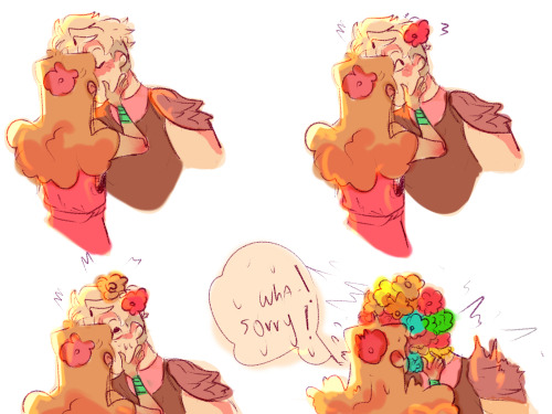 beeturtlle:“I was walking in the strawberry fields with Scorpia and we were holding hands and everything was totally normal and then i kiss her and all of a sudden she started growing flowers , EVERYWHERE!” 