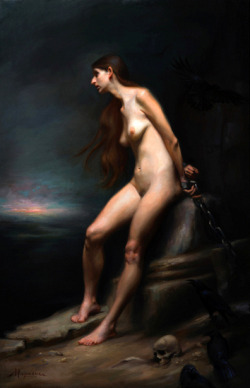 artbeautypaintings:  Andromeda - Magdalena Almy
