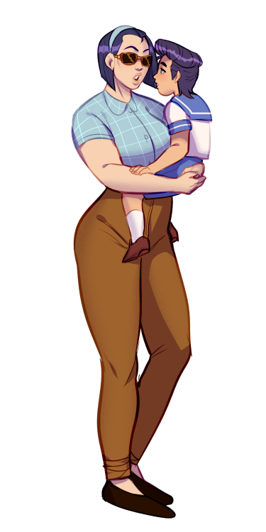 tomatomagica:  mama tomoko and a small fry 