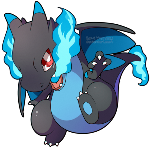 seviyummy: ChibiDex: #006 Mega Charizard X _____________________ Would you like to support me on Pat