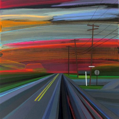 crossconnectmag:  Neon Sunsets and Technicolor Landscapes Painted by Grant Haffner Artist Grant Haff