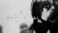 levheichou:  Mikasa Ackerman » Black/White