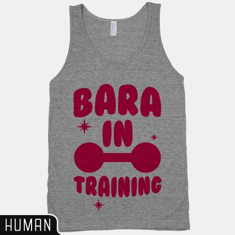 bestofbara:  laughinghabit:  For all you beefy badass baras-to-be, this is the shirt