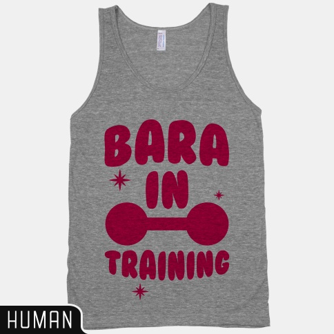 bestofbara:  laughinghabit:  For all you beefy badass baras-to-be, this is the shirt for you. Now available at LookHuman! (1|2|3) There are plenty of styles and combinations, so find the one that lets you rock your sparkling Takeshi Matsu Realness. LIFT