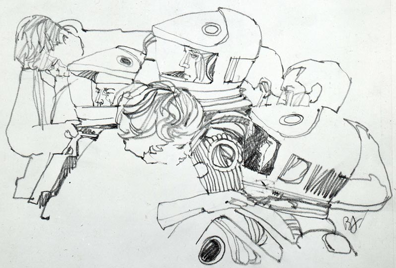 thefilmstage:  Illustrated production stills from the set of 2001: A Space Odyssey