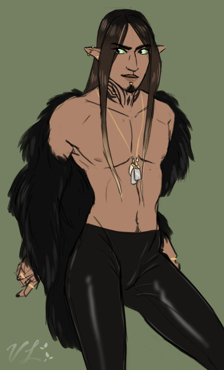 Of course I cant help myself with making more half-elf characters to go in Tim’s band lol Here’s Zac