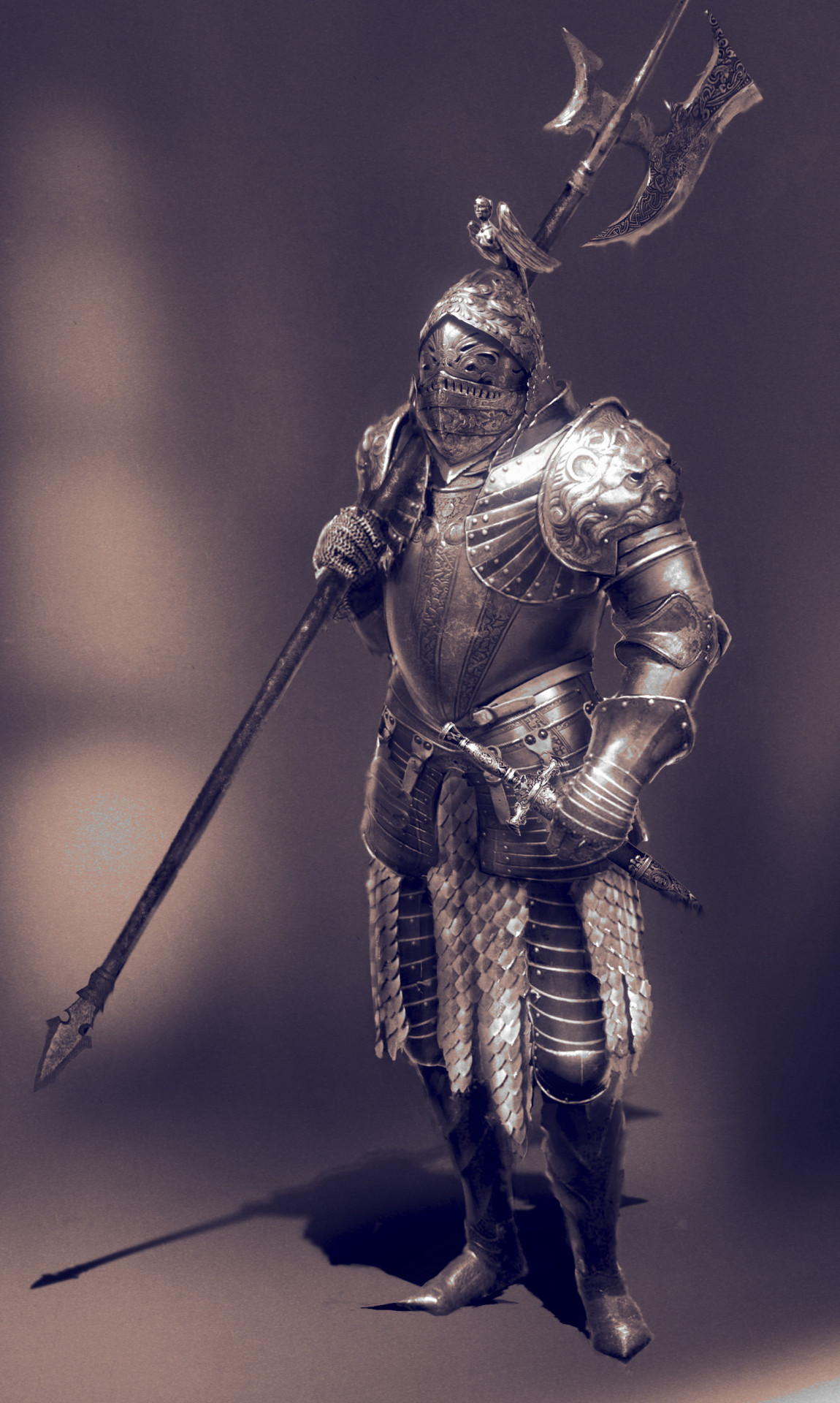 quarkmaster:   knights concepting practice   Alex Vasin   