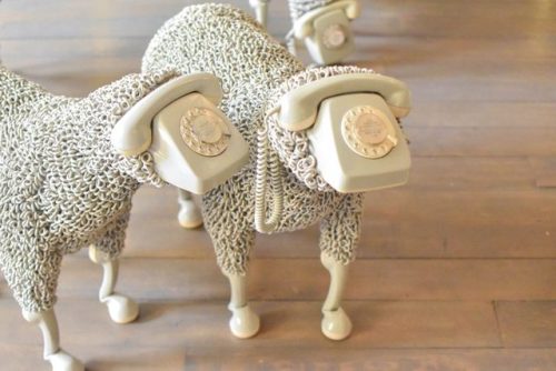 Jean Luc Cornec - Telephone SheepArt Crushing on Jean Luc Cornec who combined playful elements and o
