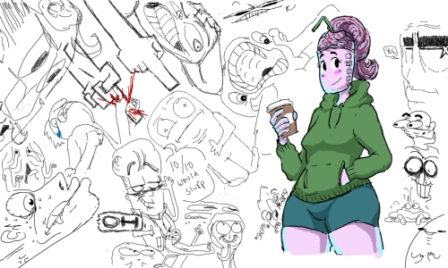 Some flockmod drawings done with @tobiased and his bro. Another bountiful harvest of reaction images
