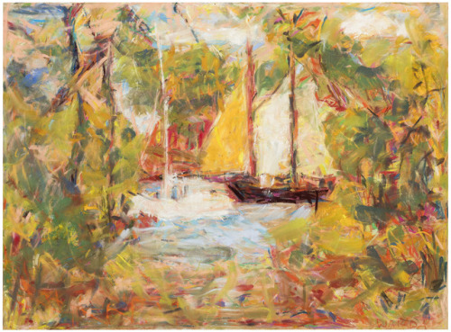 Summer Day   -   Rafael Wardi Finnish,b.1928-Pastel ,59 x 78 cm.
