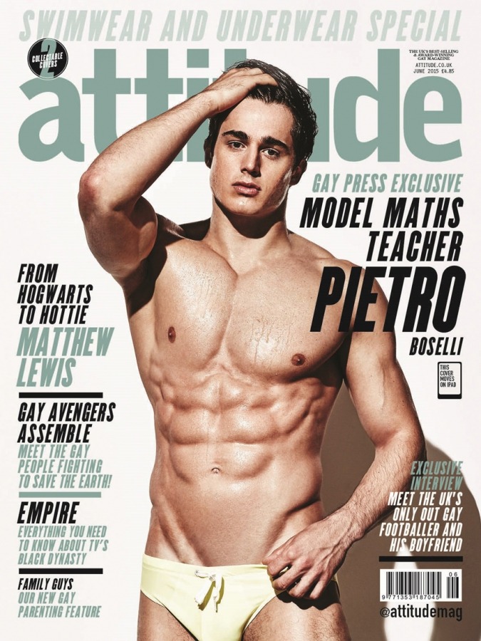   World’s Hottest Math Teacher Pietro Boselli Shows Off His Amazing Body For ‘Attitude’