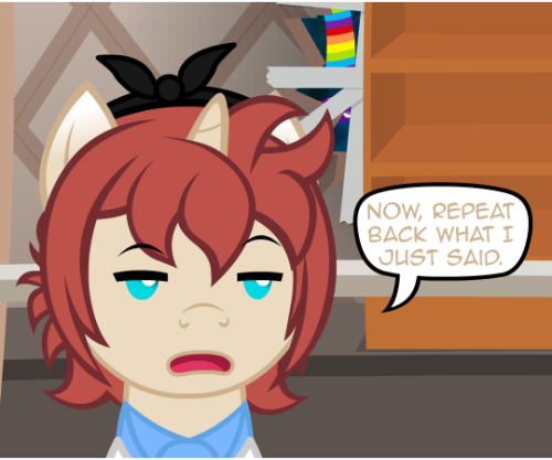 nopony-ask-mclovin:Corel:  That’s the button that will kill everyone! Try again.! x3