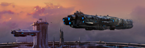 cinemagorgeous:Sci-fi concept art by Bogdan Tufecciu.