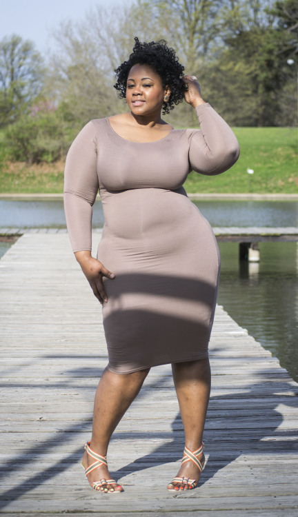 killerkurves:  Khalilah Ayanna (@EatMySpecial_K), 31, St. Louis, MO Dress: Chic Equipment BoutiqueShoes: ShoeStop