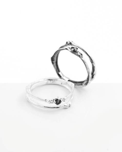 / Towers / Double Bands  Fine bands with carefully finished anatomical details. Find these in silver