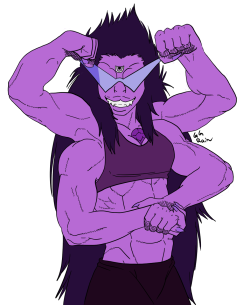 gastlyghoul-rain:  I colored ripped Sugilite.