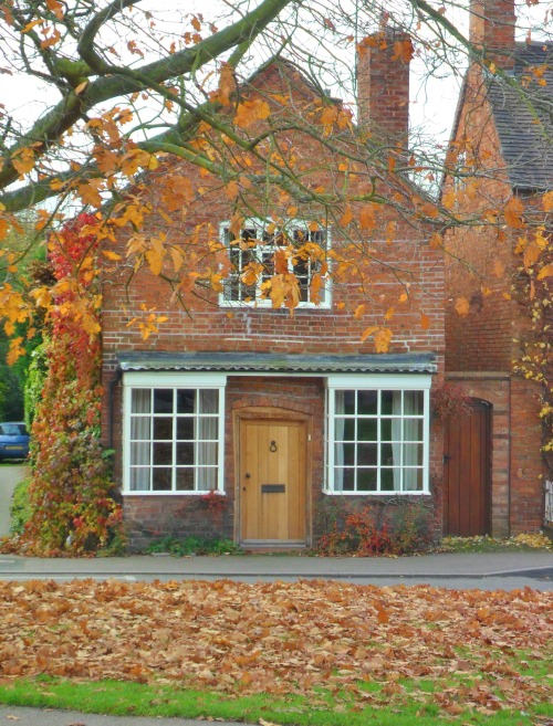 vwcampervan-aldridge: Tiny Cottage with autumn Leaves, Abbots Bromley, Staffordshire, England All Or