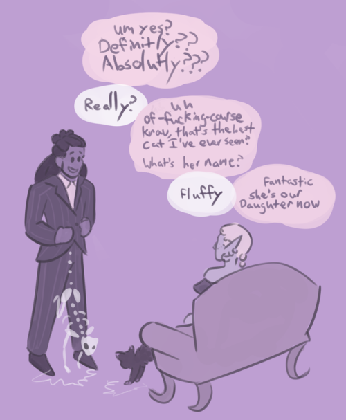 iamthehelperdog:Skellington! Cats!! Now!!!Because I can’t NOT draw taakitz cats inspired by headcano