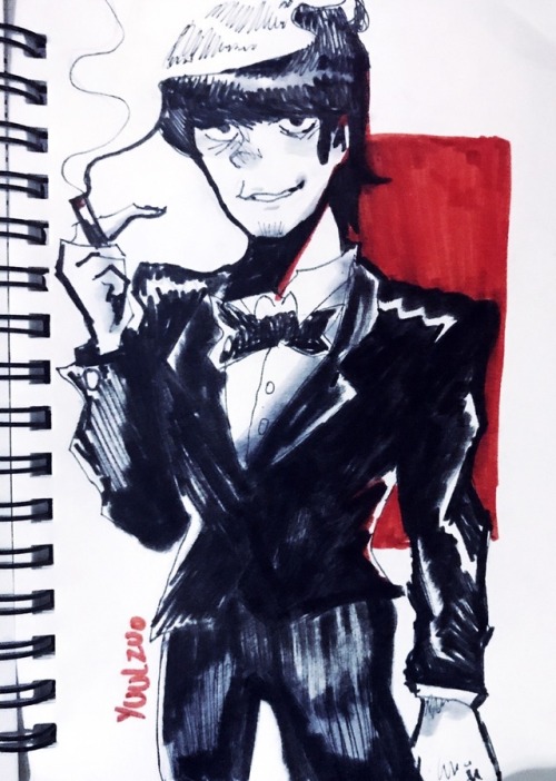 2D and Murdoc in suits!