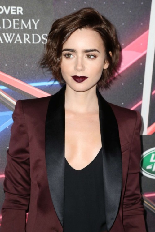 Porn photo dailyactress:  Lily Collins – BAFTA Los