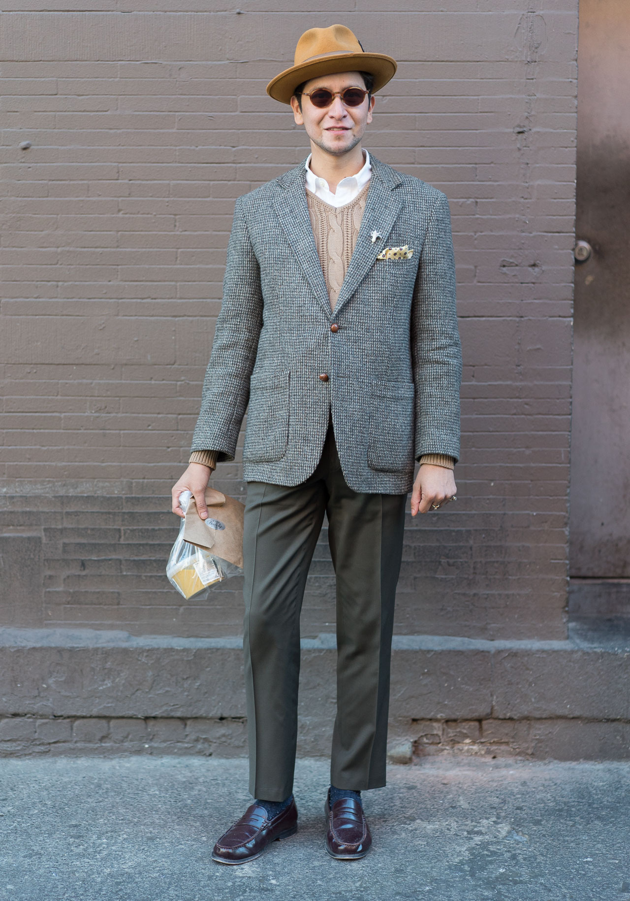 NYC Looks — Eli, 30 “The regalia is made of a wool sports coat...
