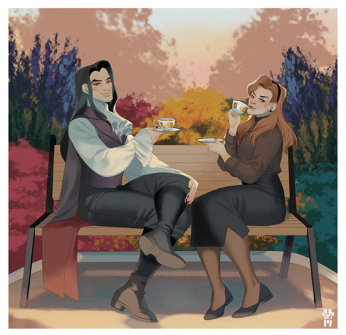 kazimo: Dames and Mary looking fancy ✨  [ Patreon | Ko-fi | Twitter ]