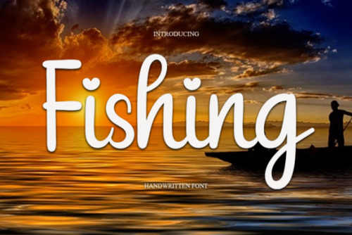 Fishing - Handwriting Script Font by cans studio